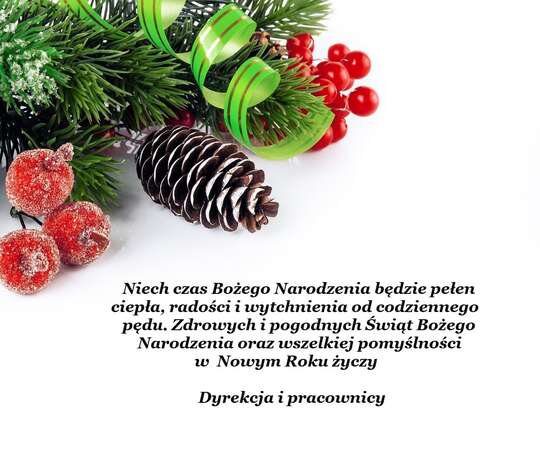 WESOŁYCH ŚWIĄT I SZCZĘŚLIWEGO NOWEGO ROKU