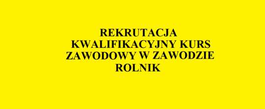 Rekrutacja Rolnik