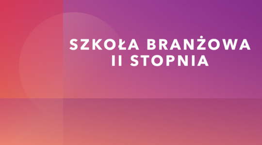 Rekrutacja do Szkoły Branżowej II stopnia - zakończona
